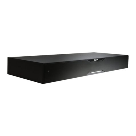 Klipsch SB 120 User manual Klipsch SB 120 User manual