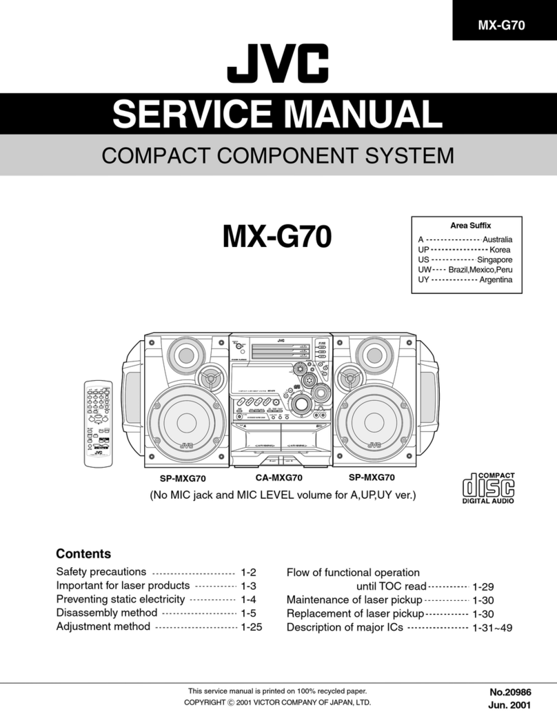 JVC MX-G70 User manual