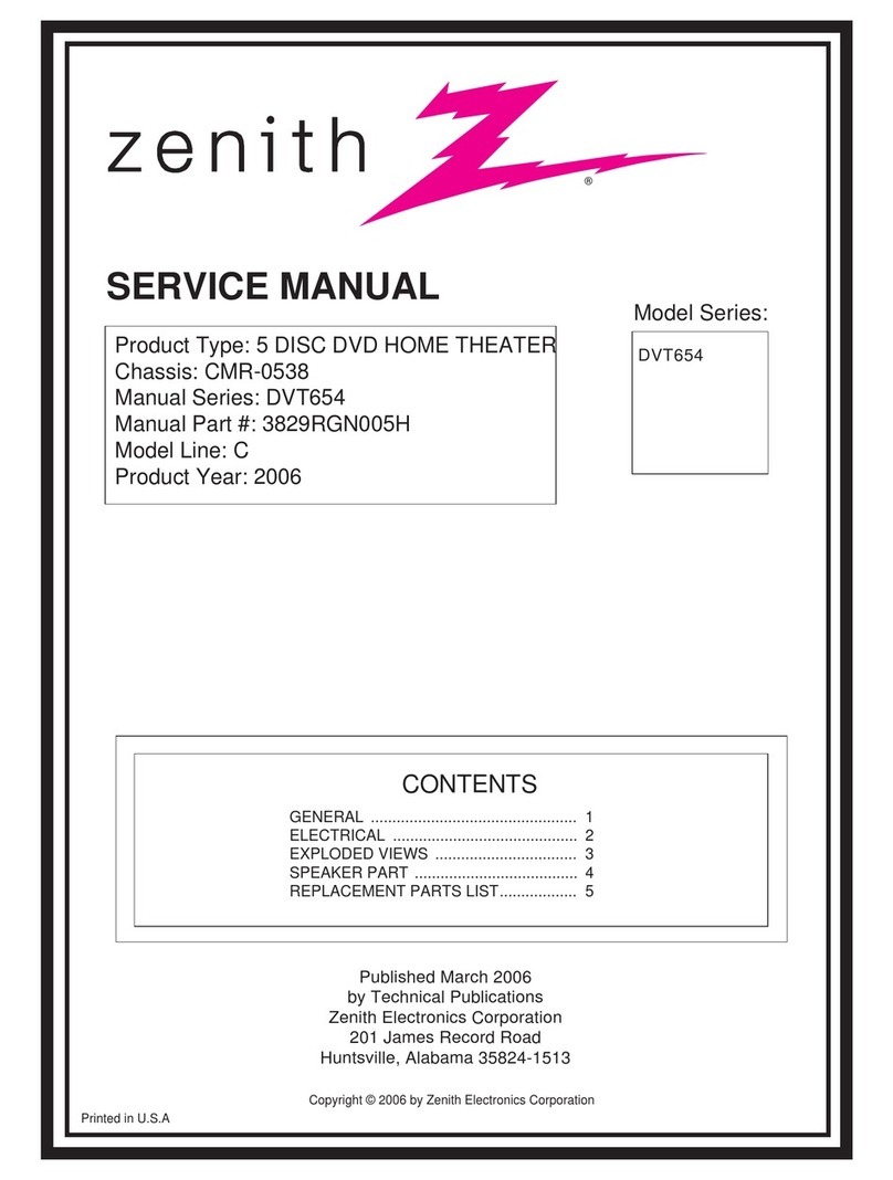 Zenith DVT654 User manual