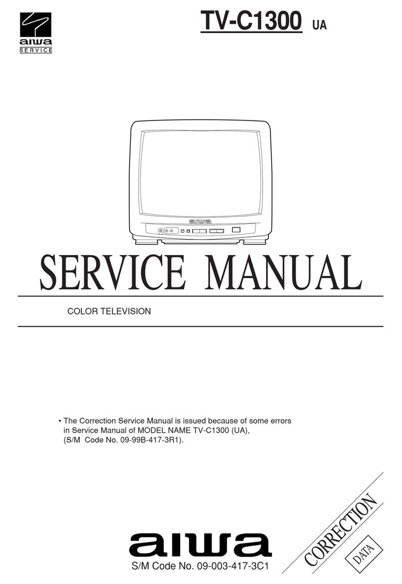Aiwa TV-C1300 User manual