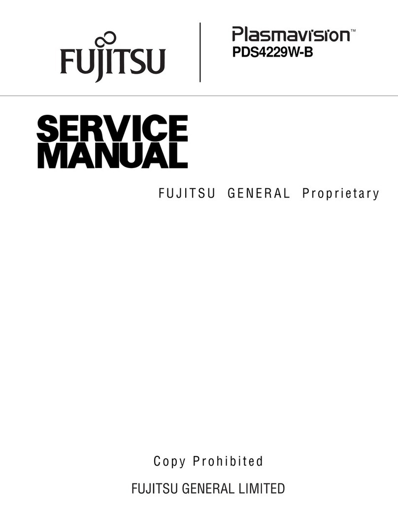 Fujitsu Plasmavision PDS4229W-B User manual Fujitsu Plasmavision PDS4229W-B User manual
