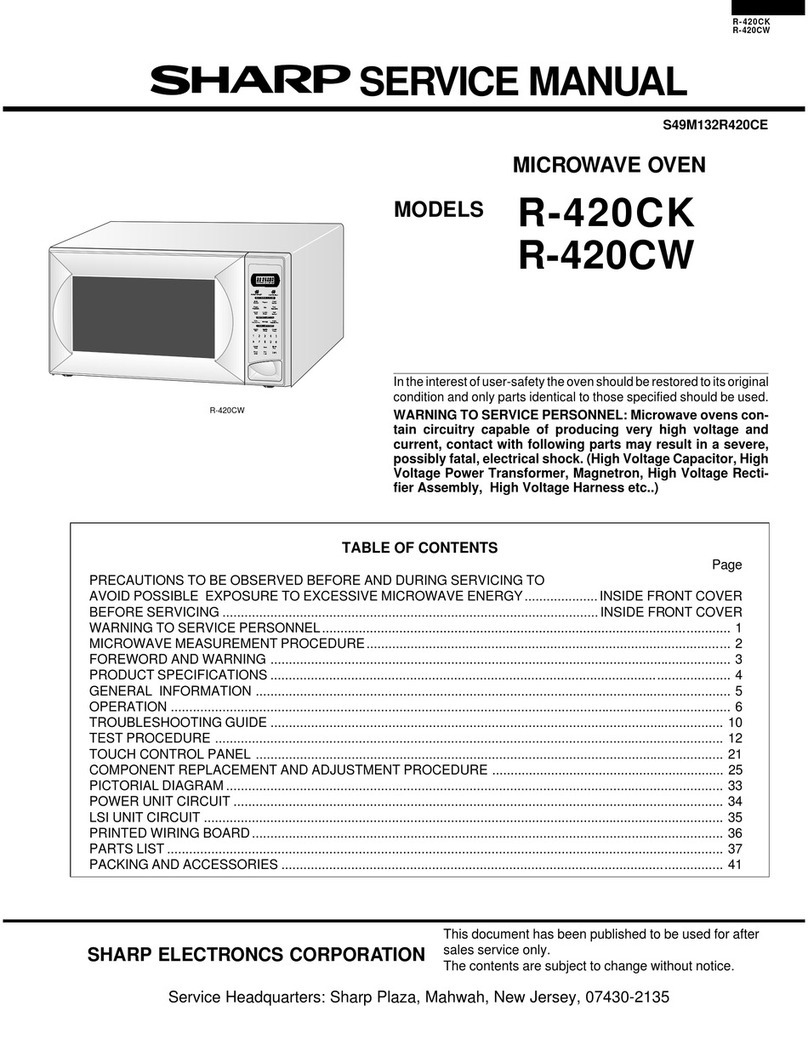 Sharp R-420CK User manual Sharp R-420CK User manual