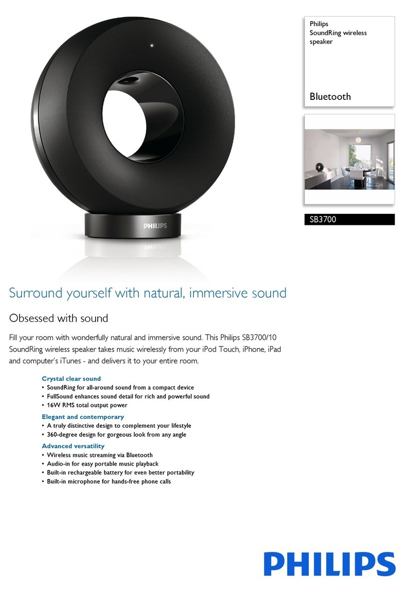 Philips SoundRing SB3700 User manual