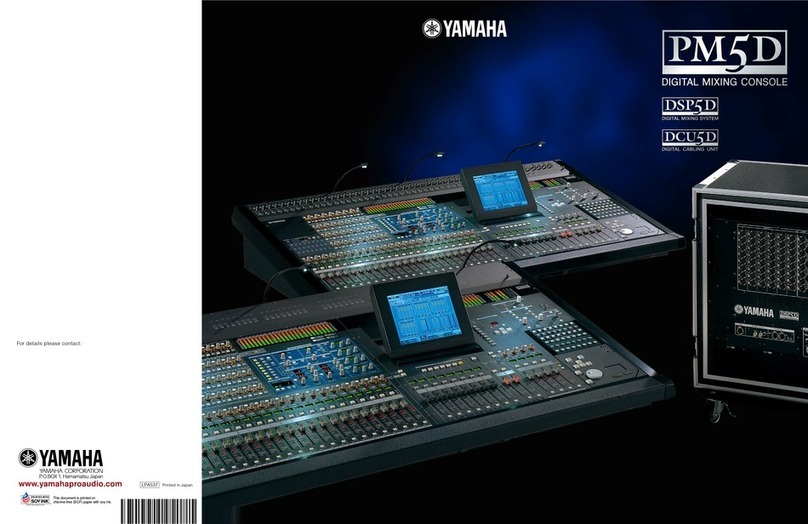 Yamaha PM5D User manual Yamaha PM5D User manual