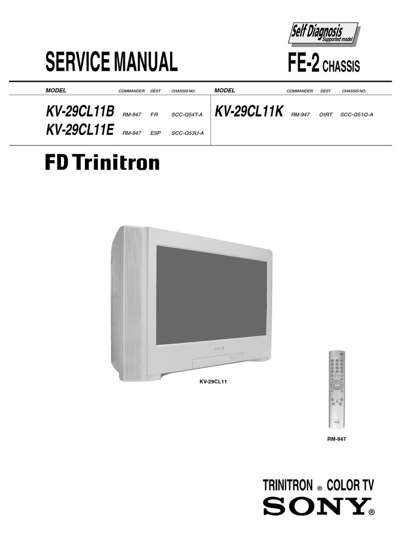 Sony FD Trinitron KV-29CL11B User manual