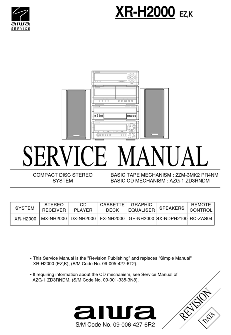 Aiwa XR-H2000EZ User manual Aiwa XR-H2000EZ User manual