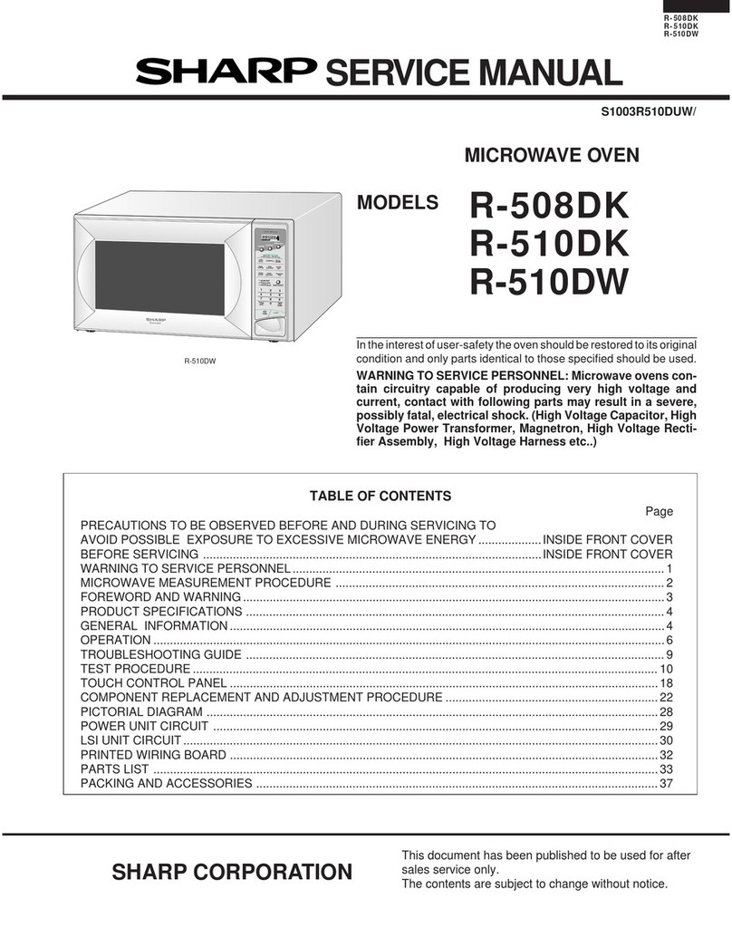 Sharp R-508DK User manual