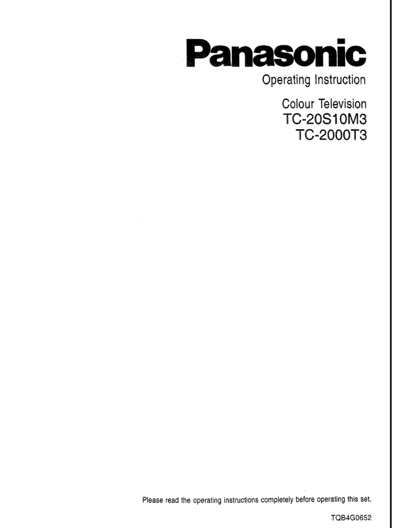 Panasonic TC-20S10M3 User manual Panasonic TC-20S10M3 User manual