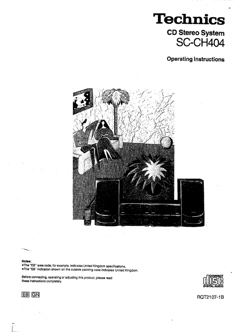 Technics SC-CH404 User manual