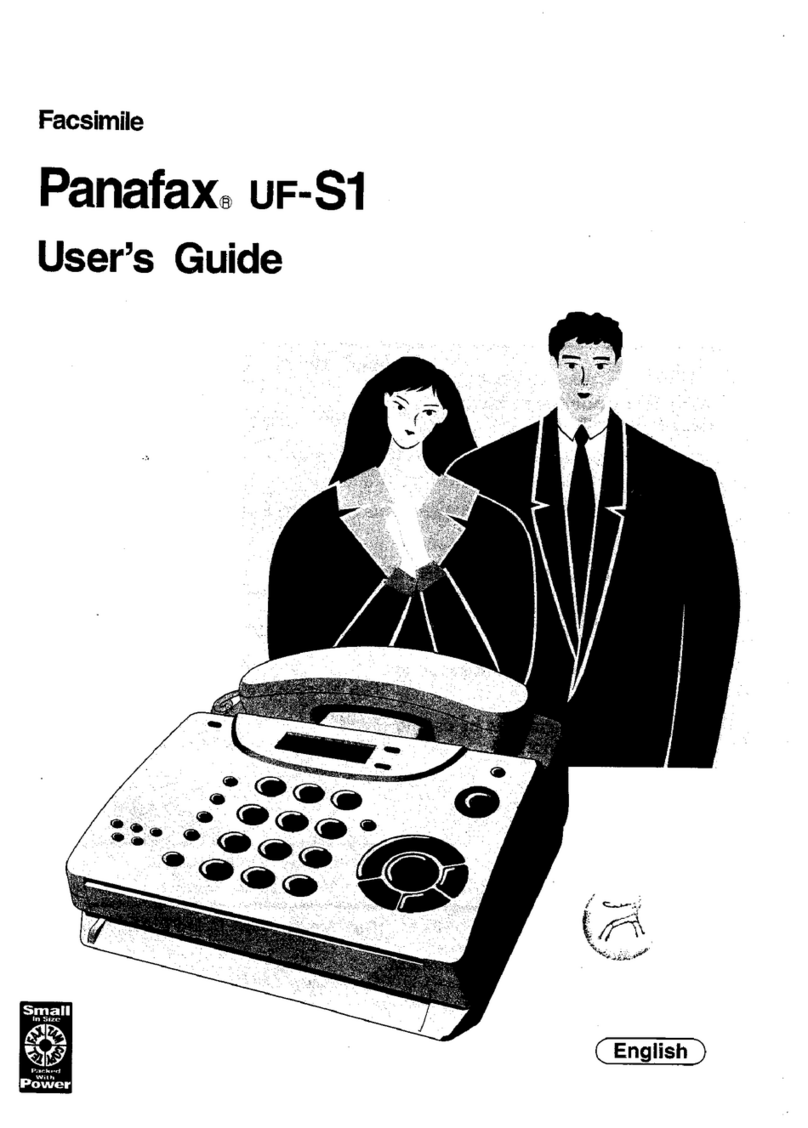 Panasonic Panafax UF-S1 user guide