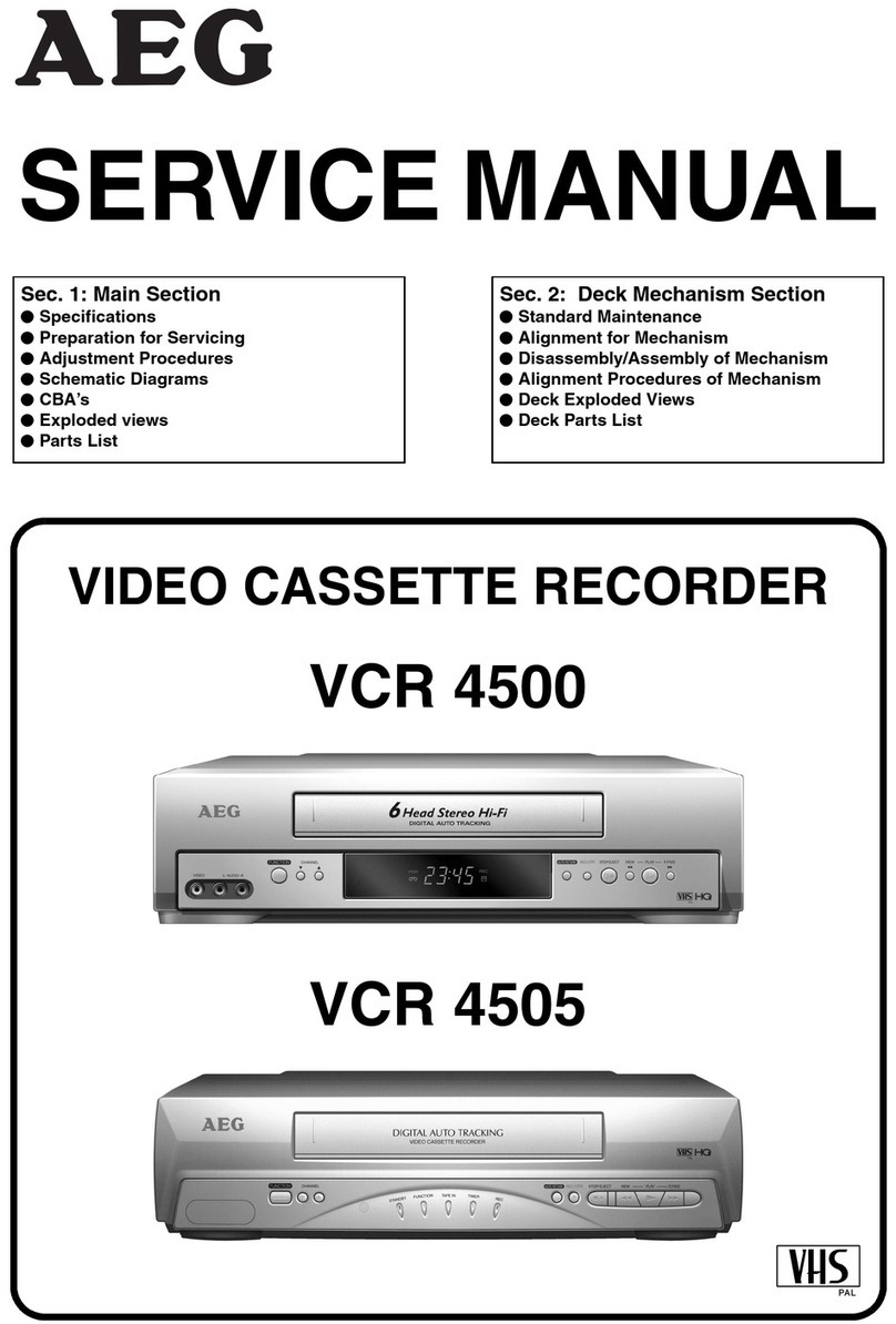 AEG VCR 4505 User manual