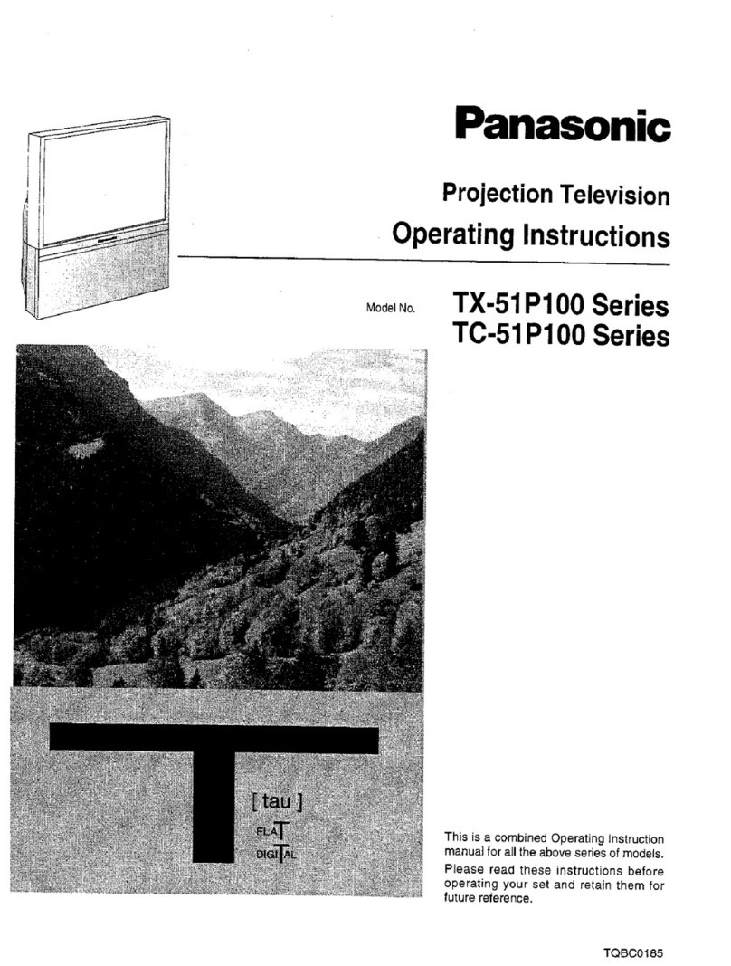 Panasonic TX-51P100 series operating instructions Panasonic TX-51P100 series operating instructions