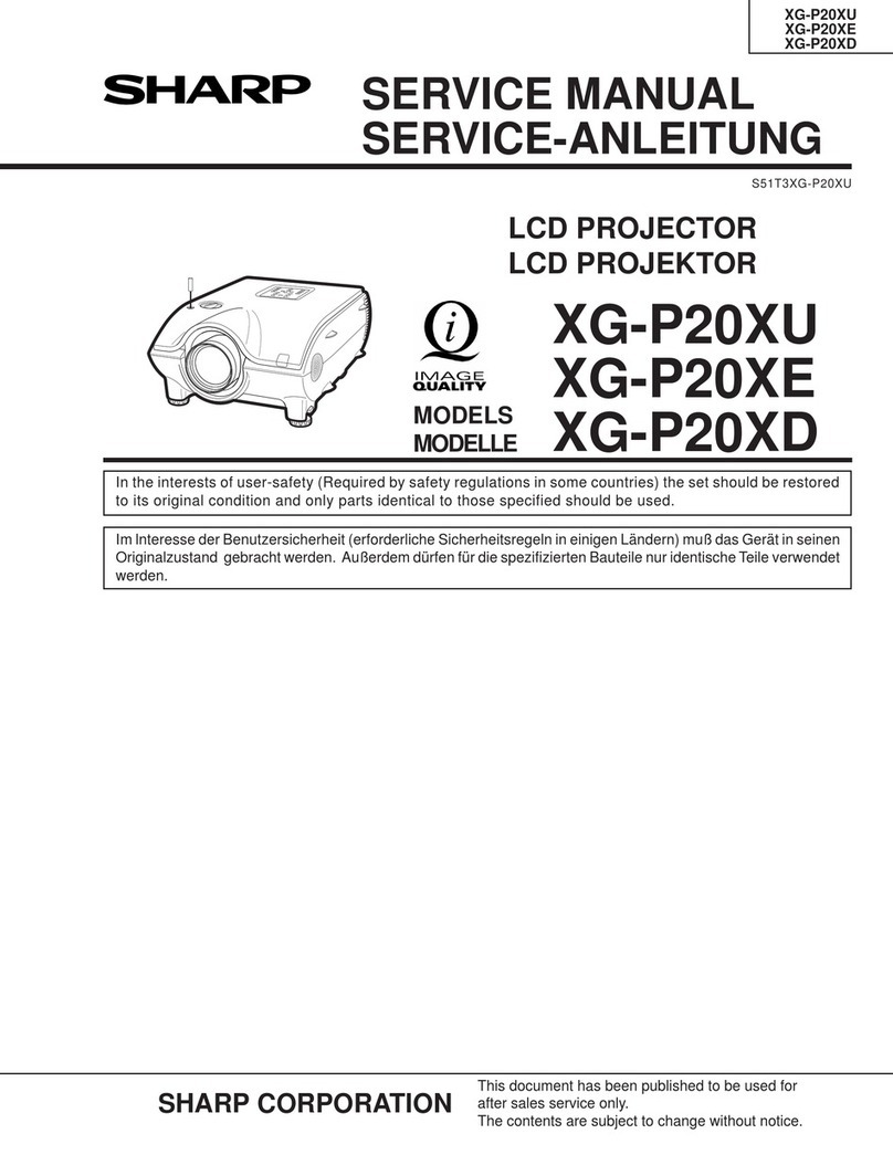Sharp XG-P20XE User manual