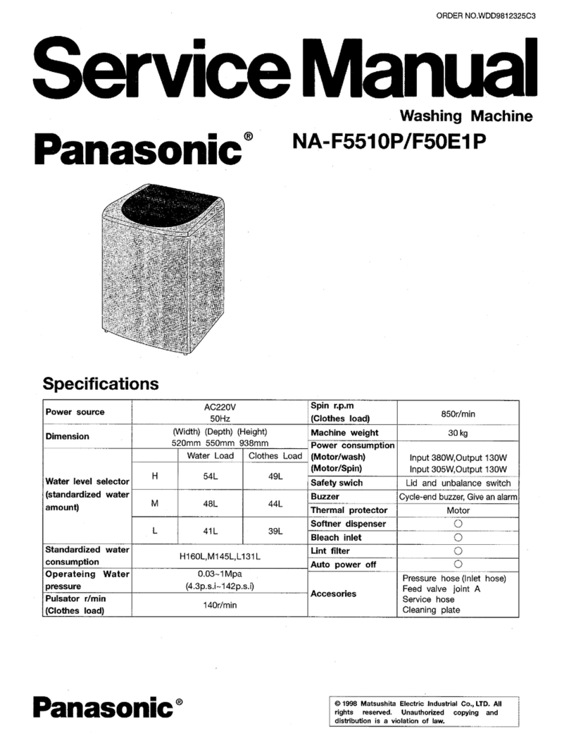 Panasonic NA-F5510P Service manual