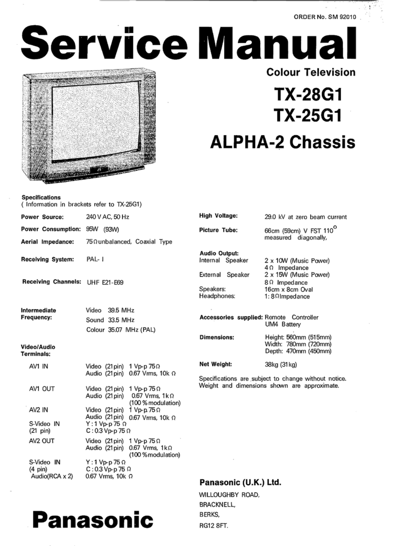 Panasonic TX-28G1 User manual