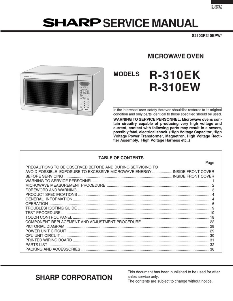 Sharp R-310EK User manual