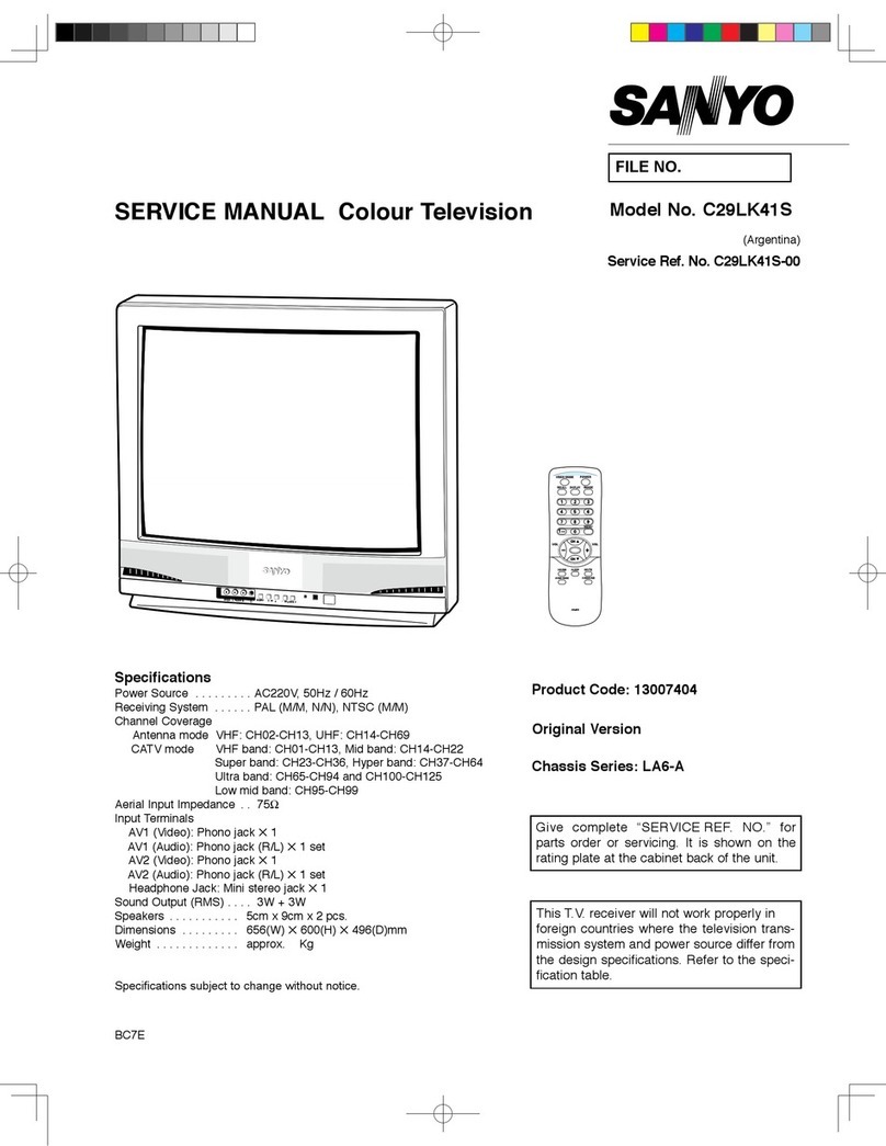 Sanyo C29LK41S User manual Sanyo C29LK41S User manual
