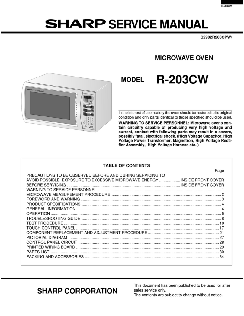 Sharp R-203CW User manual