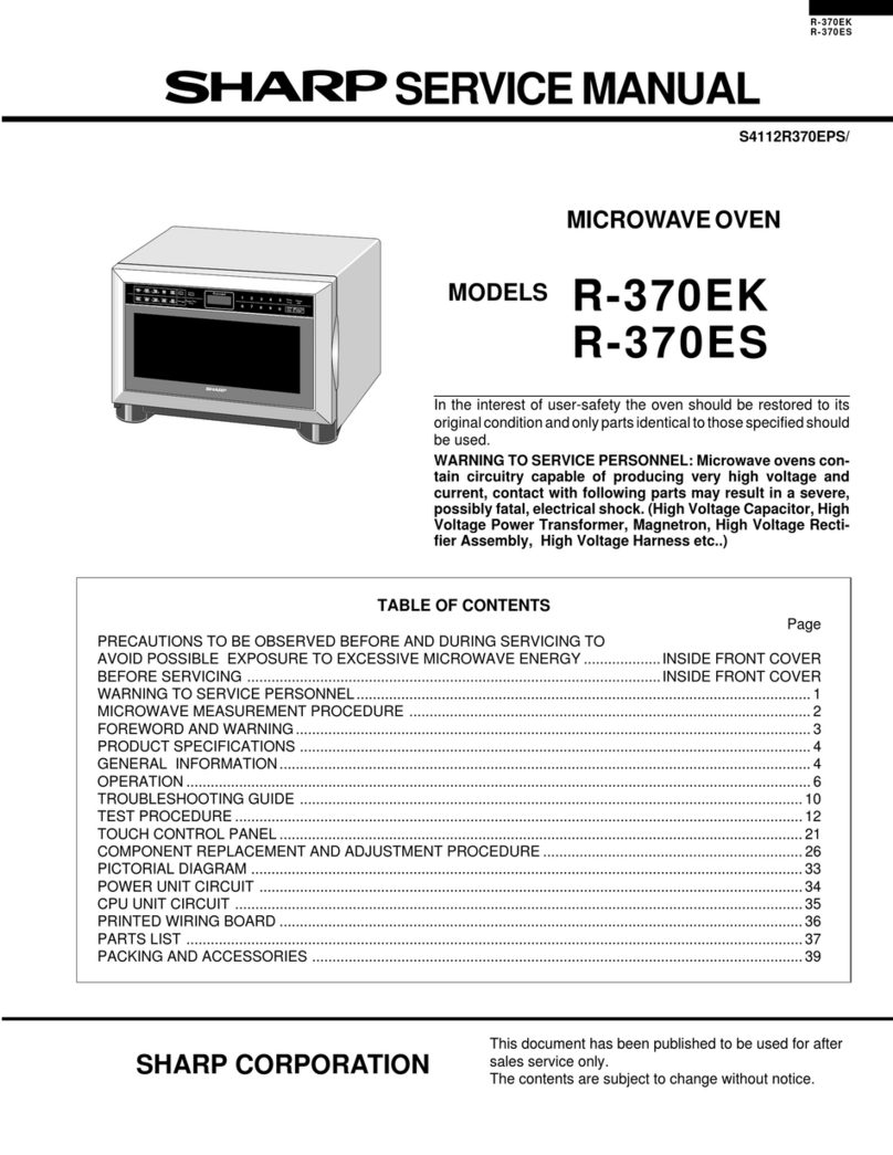 Sharp R-370EK User manual