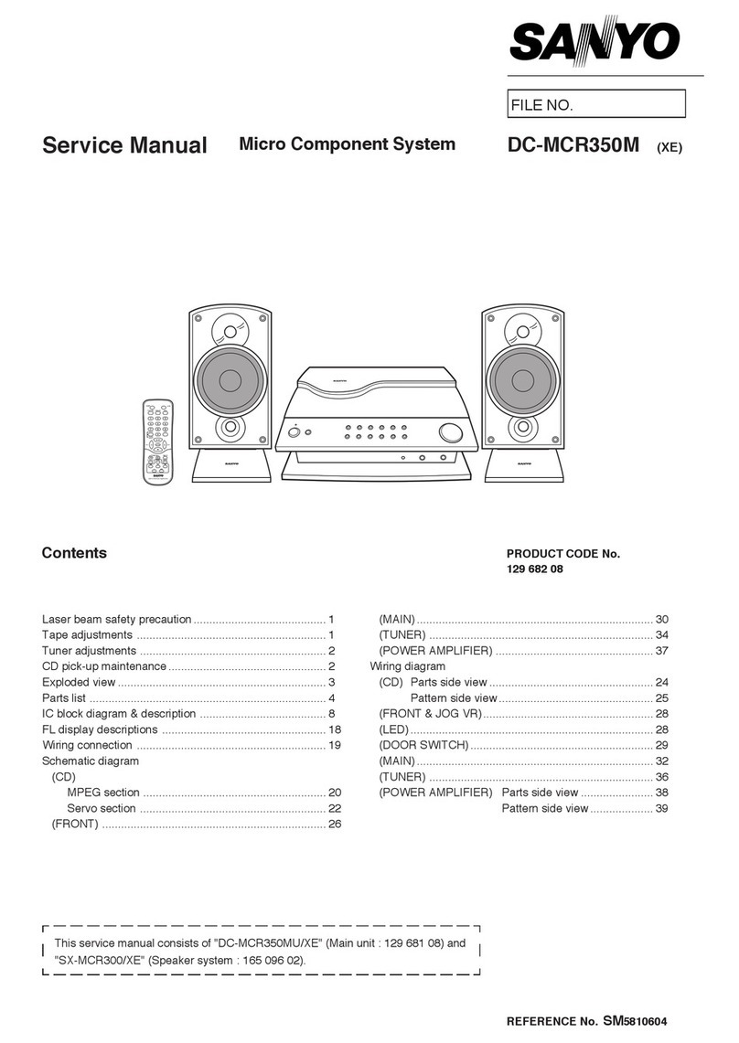 Sanyo DC-MCR350M User manual Sanyo DC-MCR350M User manual