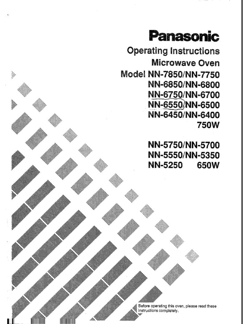Panasonic NN-6550 User manual