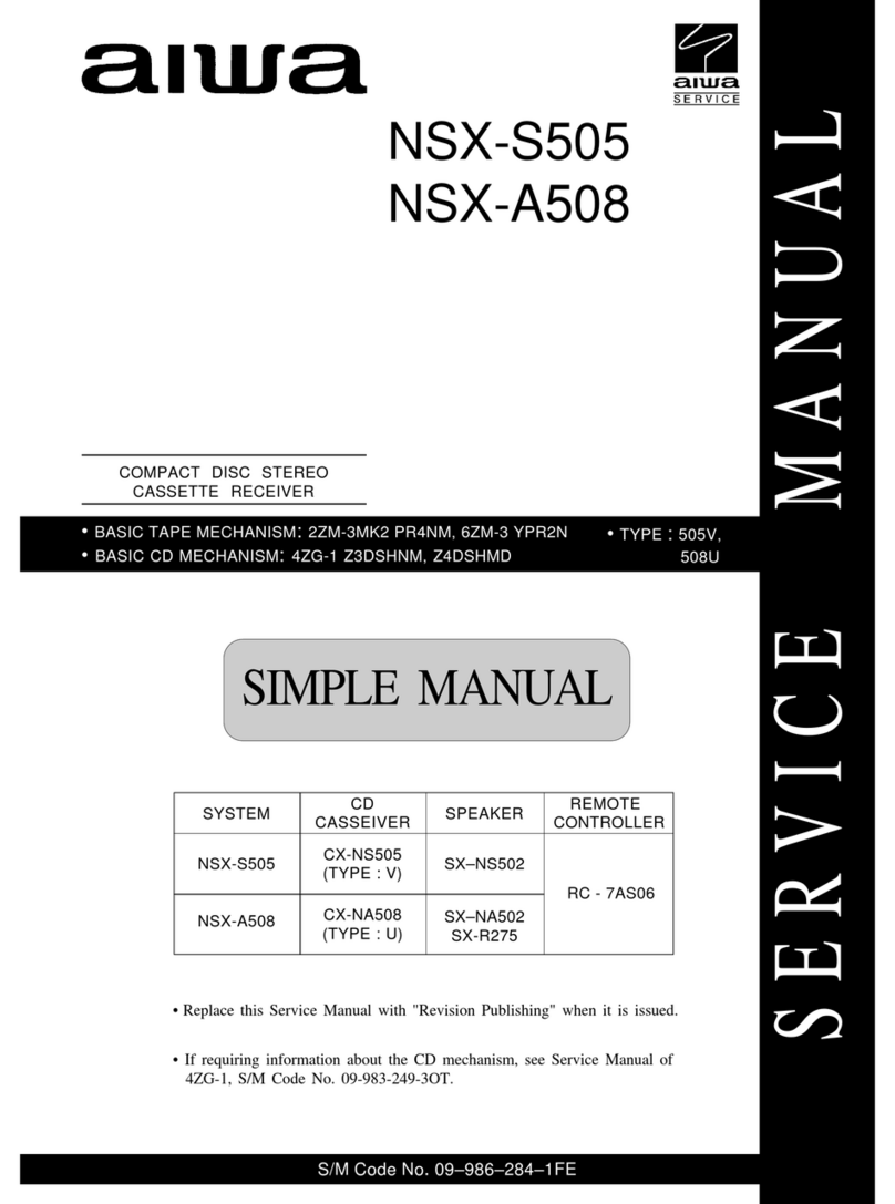 Aiwa NSX-S505 User manual