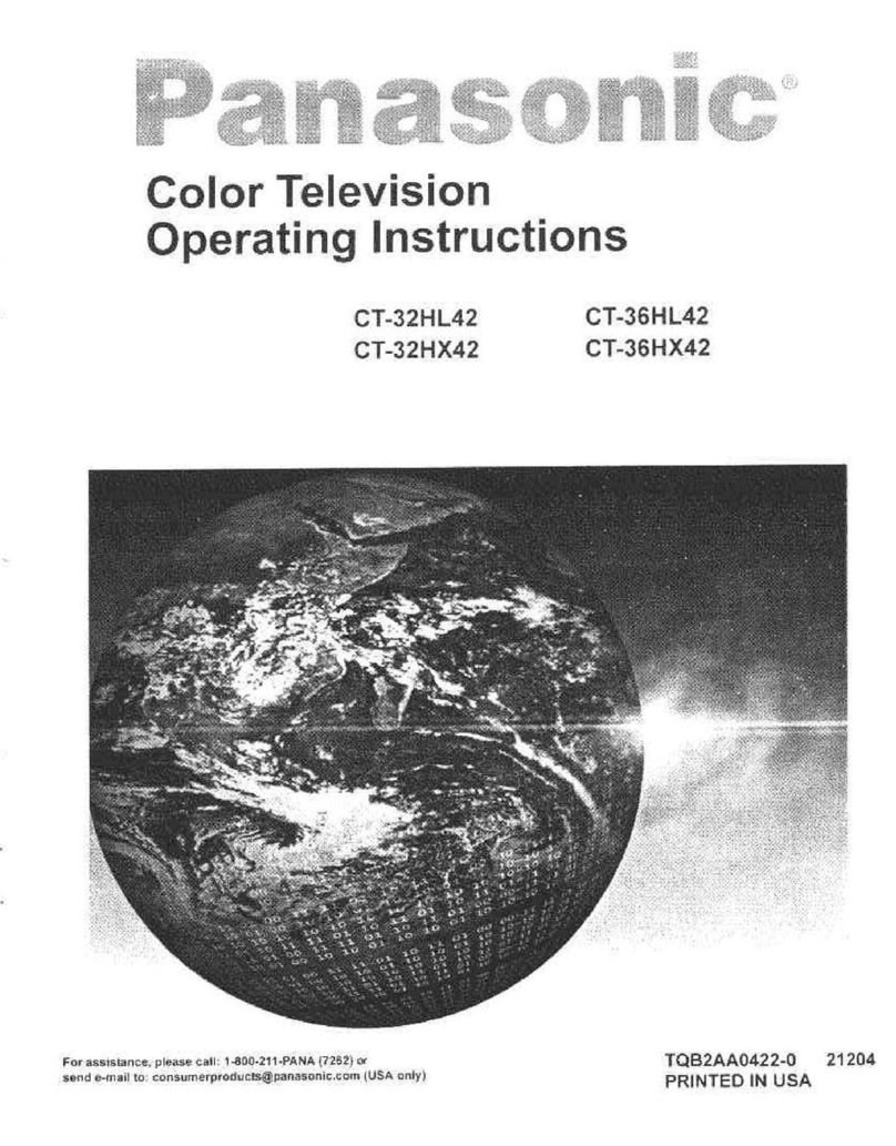 Panasonic CT-32HL42 User manual