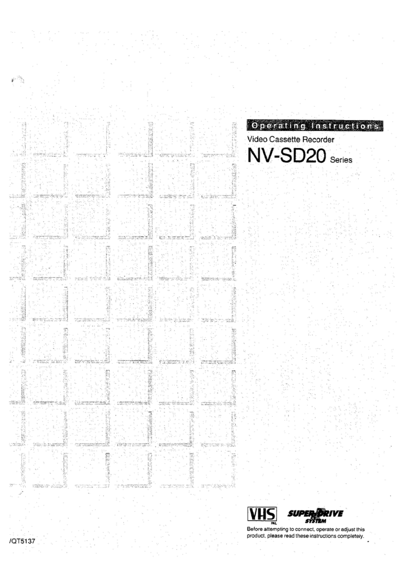 Panasonic NV-SD20 Series User manual Panasonic NV-SD20 Series User manual