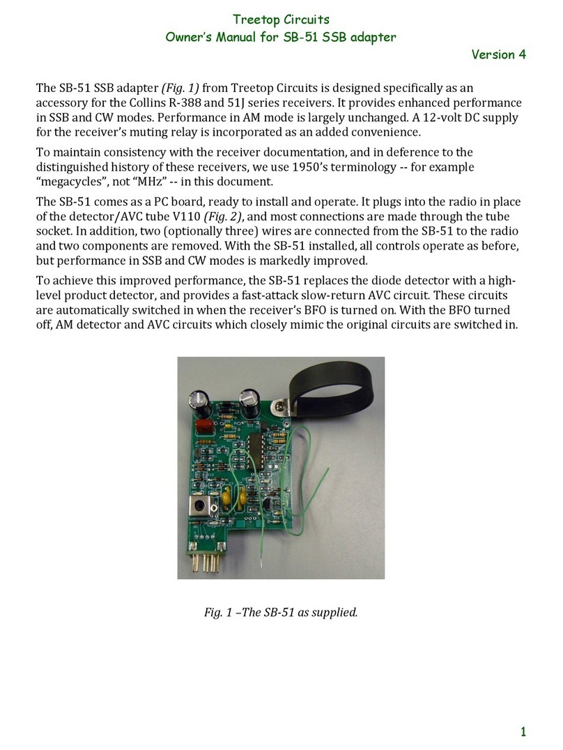 Treetop Circuits SB-51 SSB owner's manual