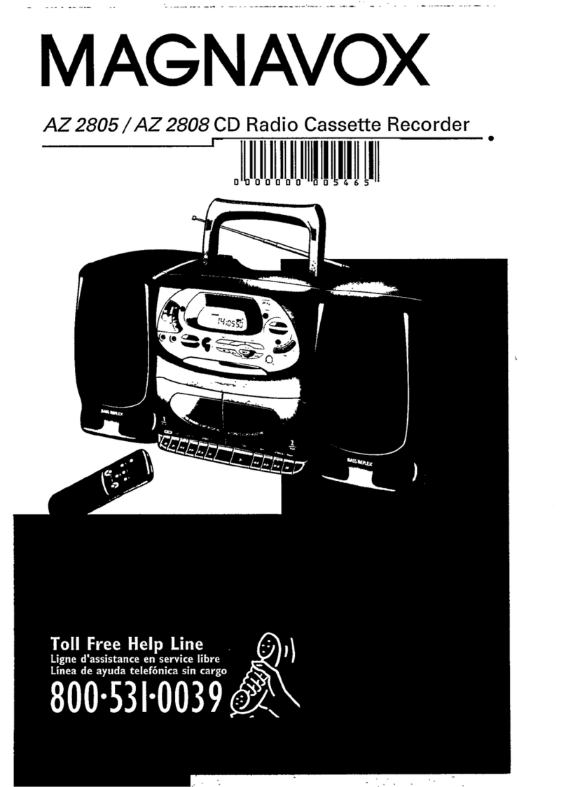 Magnavox AZ 2805 owner's manual