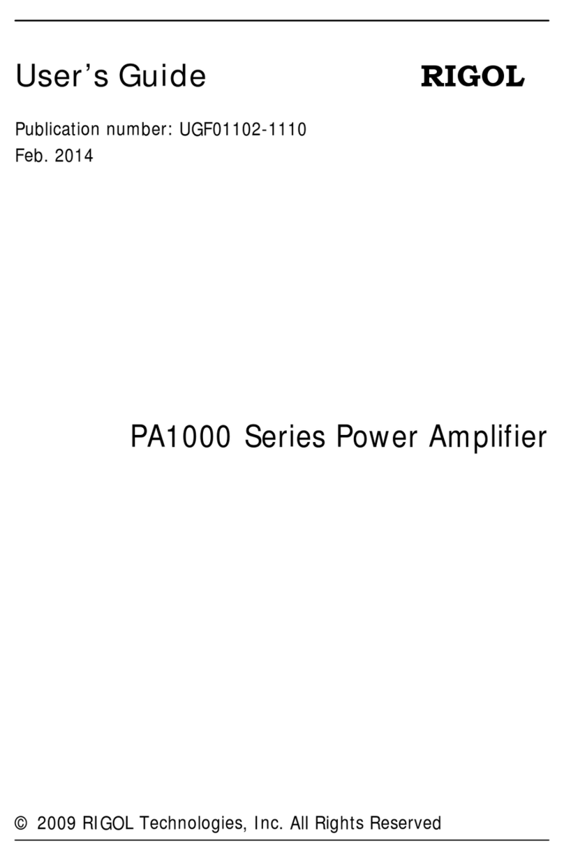 Rigol PA1000 Series user guide