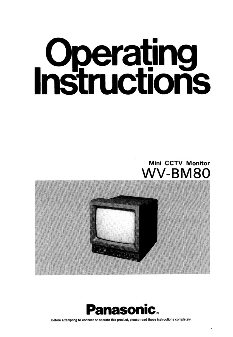 Panasonic WV-BM80 operating instructions