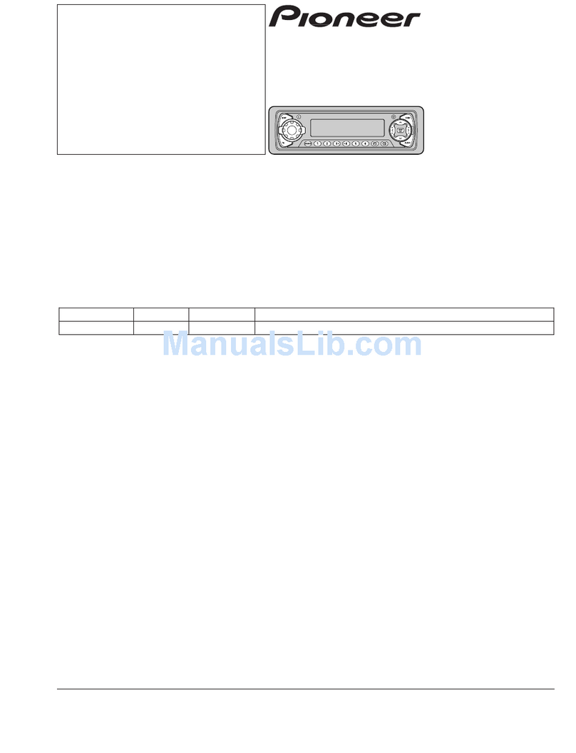 Pioneer DEH-P7100RX1N Service manual