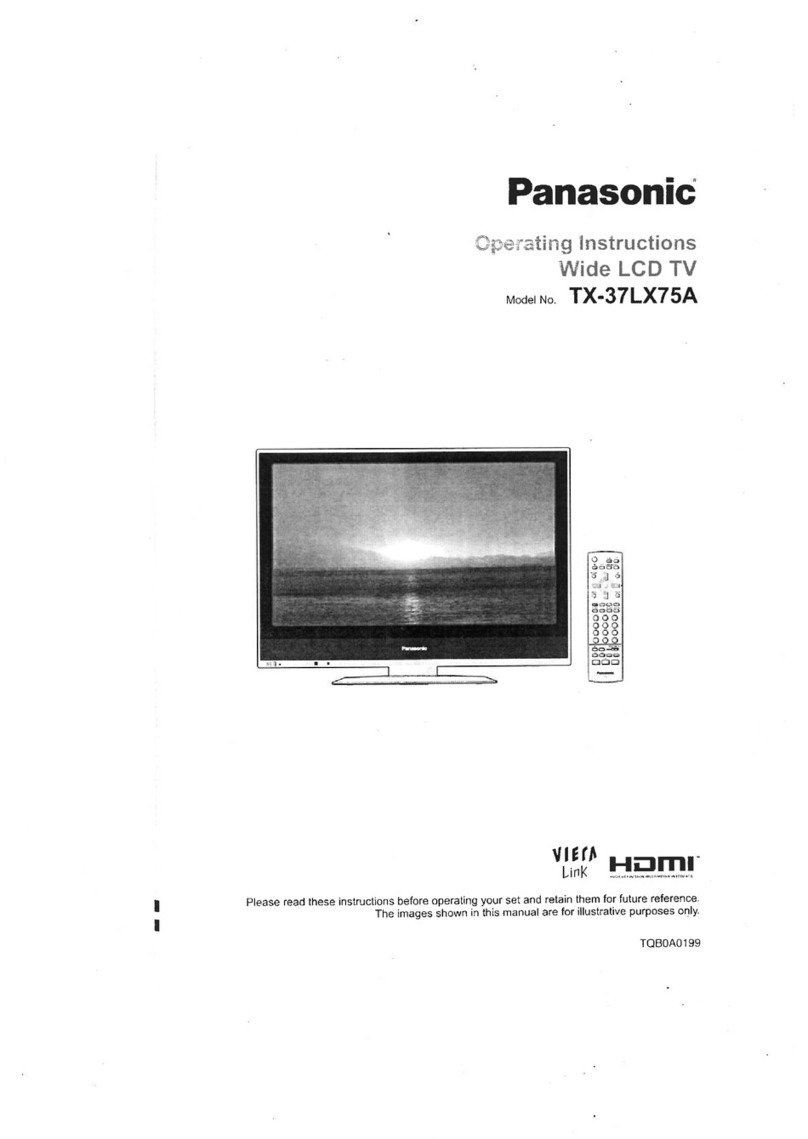 Panasonic TX-37LX75A operating instructions