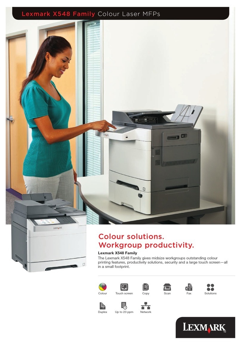 Lexmark X548DTE User manual