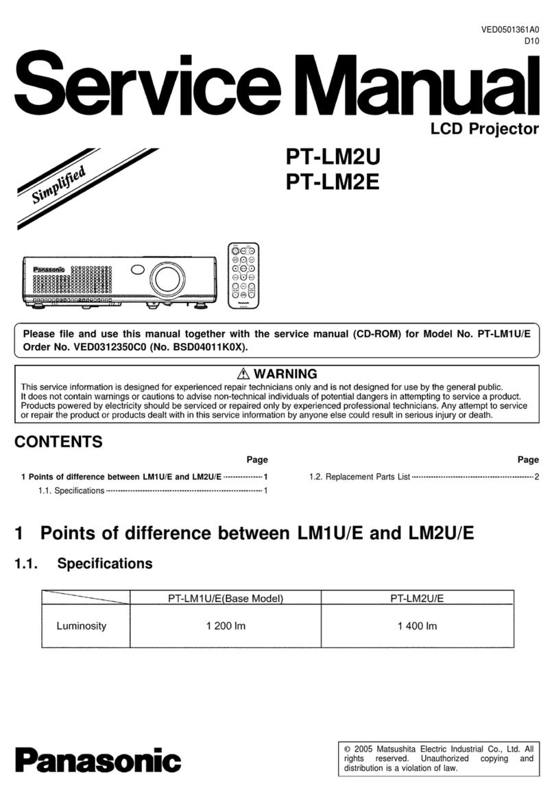Panasonic PT-LM2E Instructions for use