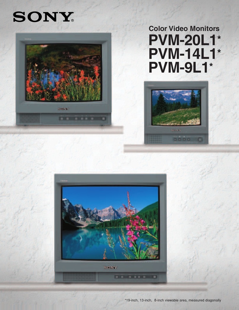 Sony PVM-20L1 Installation and operation manual