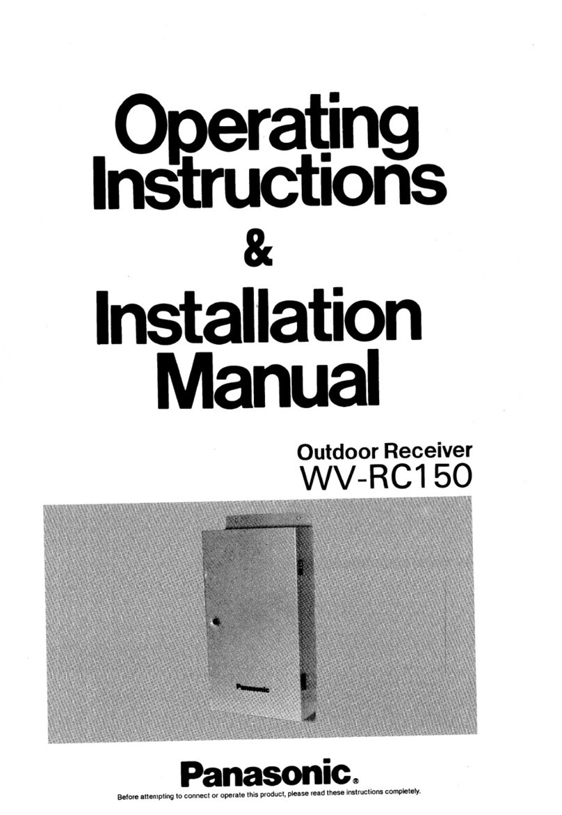 Panasonic WVRC150 - CONTROLLER Operating instructions