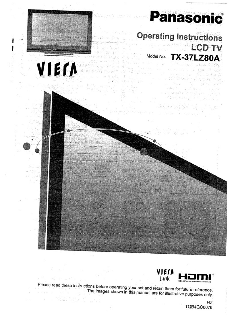 Panasonic Viera TX-37LZ80A User manual Panasonic Viera TX-37LZ80A User manual