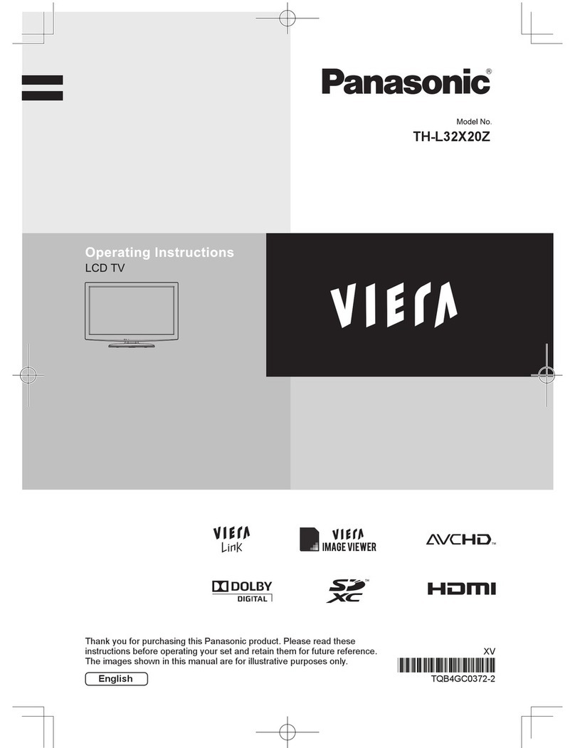 Panasonic Viera TH-L32X20Z User manual