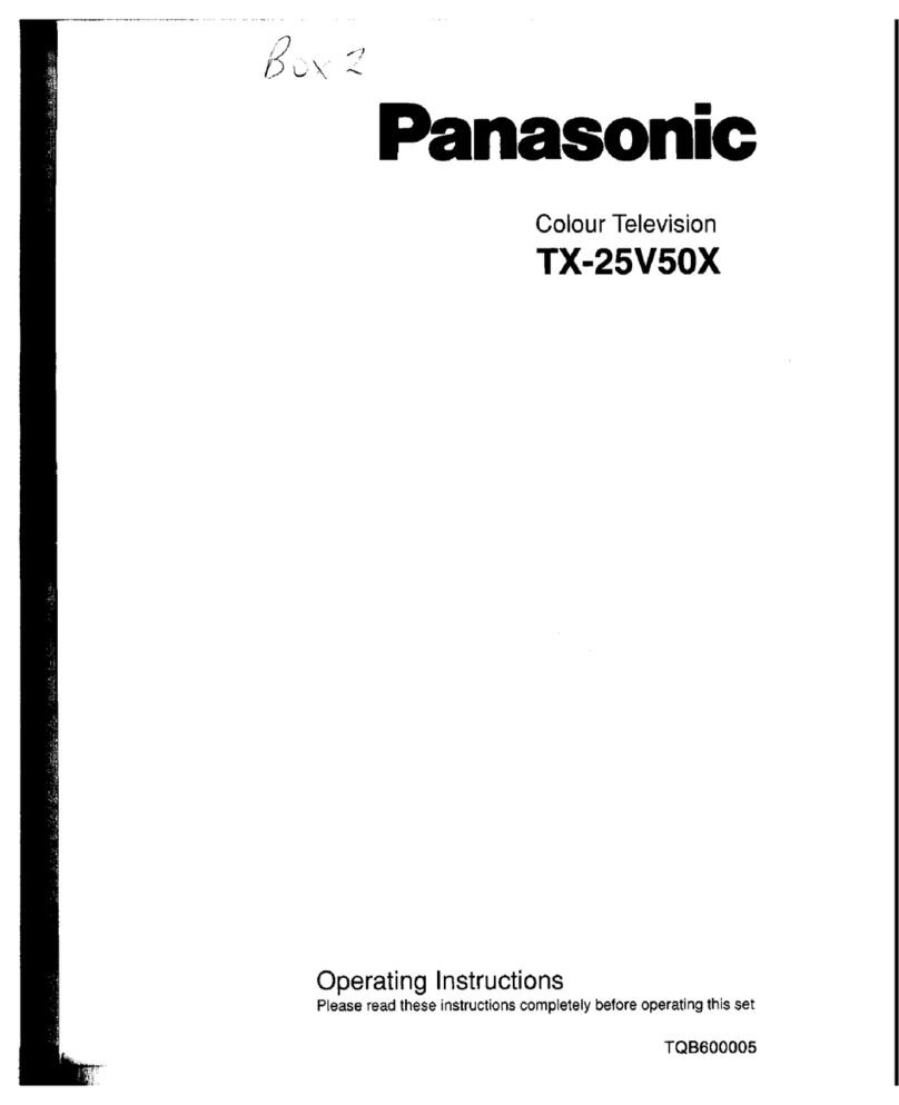 Panasonic TX-25V50X User manual Panasonic TX-25V50X User manual