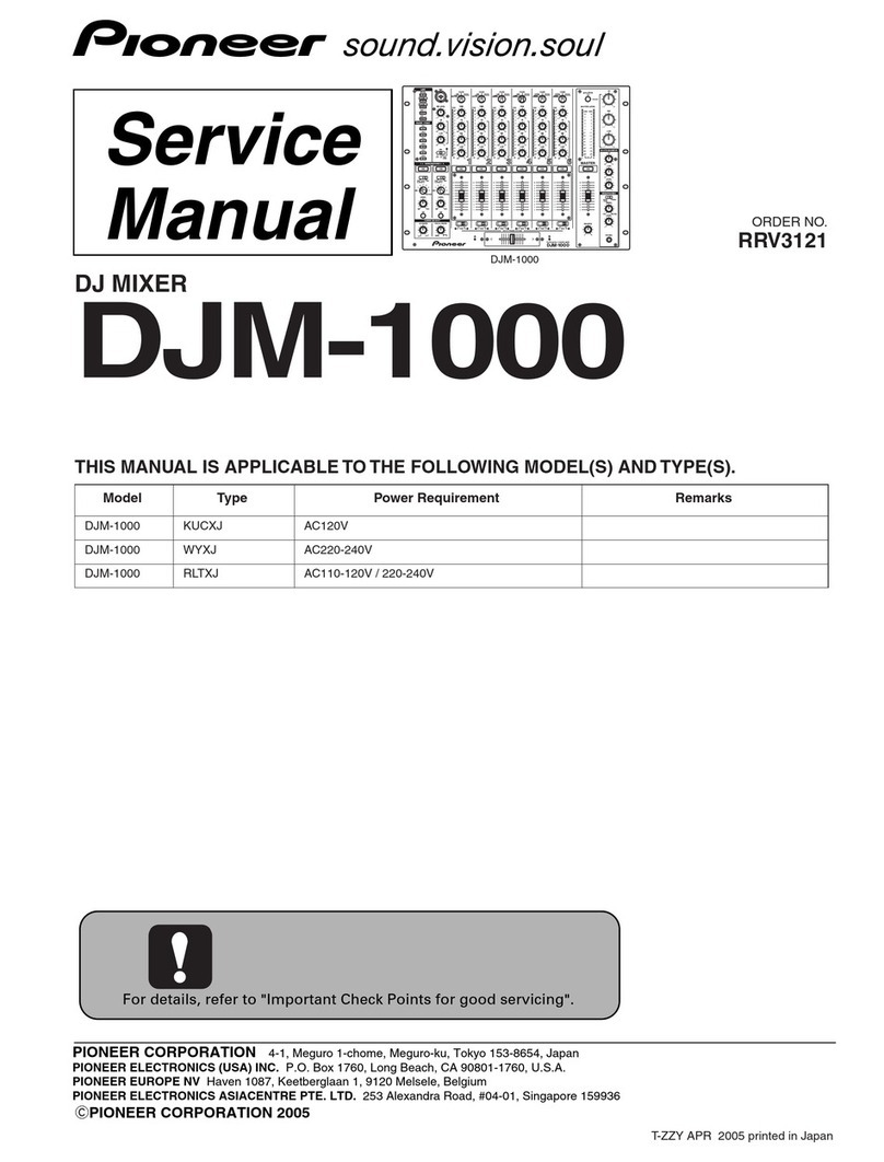 Pioneer DJM-1000 User manual
