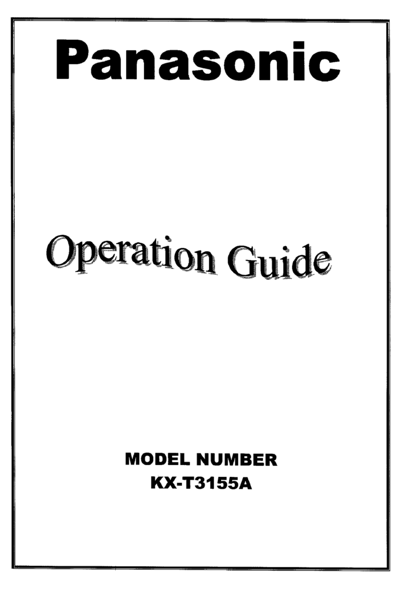 Panasonic KX-T3155A Operation guide