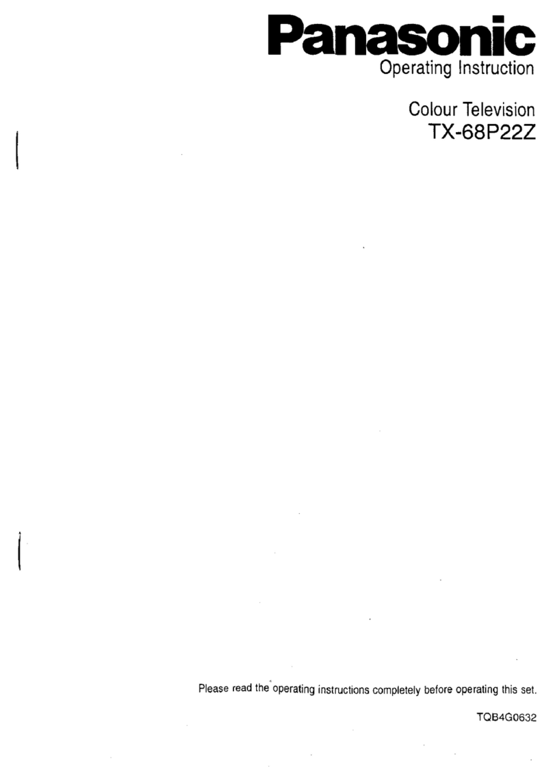 Panasonic TX-68P22Z Operating	 instruction