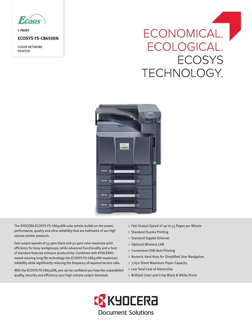Kyocera ECOSYS FS-C8650DN User manual