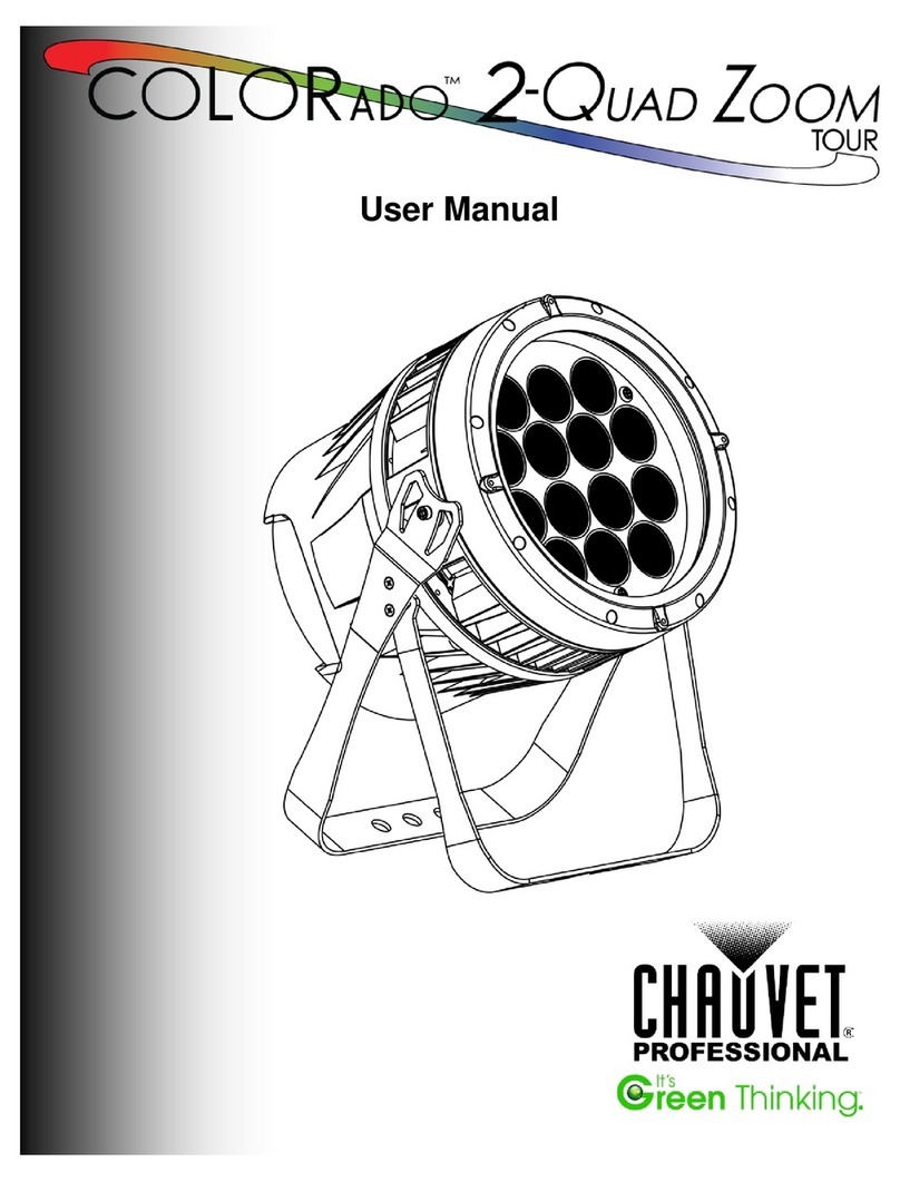 Chauvet COLORado 2-Quad Zoom IP User manual