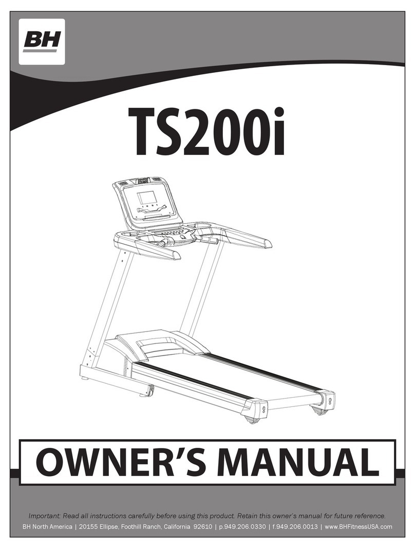 BH FITNESS TS200i owner's manual