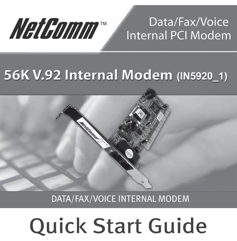 NetComm 56K V.92 (IN5920_1) User manual