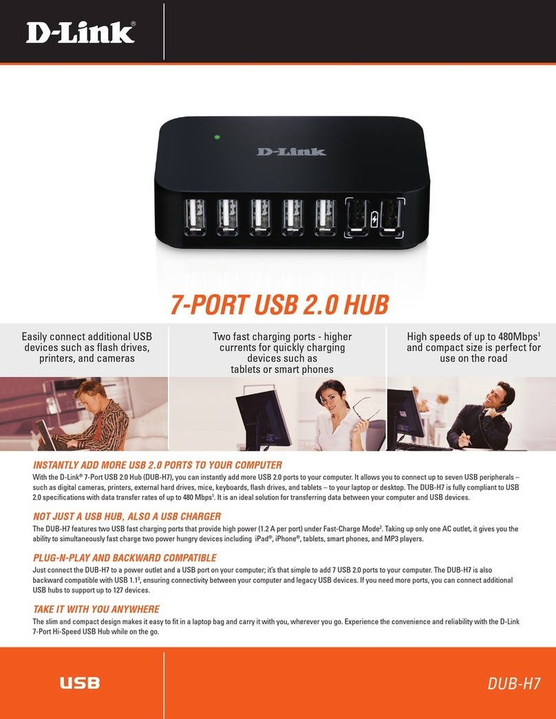 D-Link DUB-H7 - Hub - USB User manual D-Link DUB-H7 - Hub - USB User manual