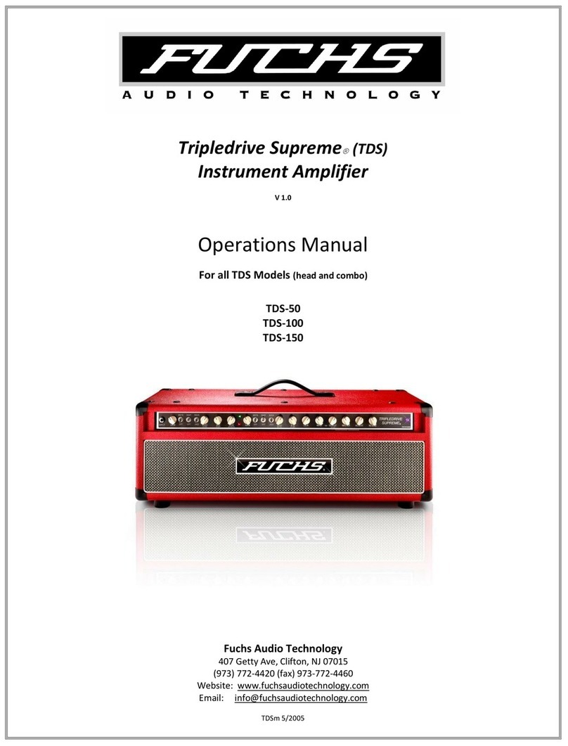Fuchs Audio Technology Tripledrive Supreme TDS-50 User manual
